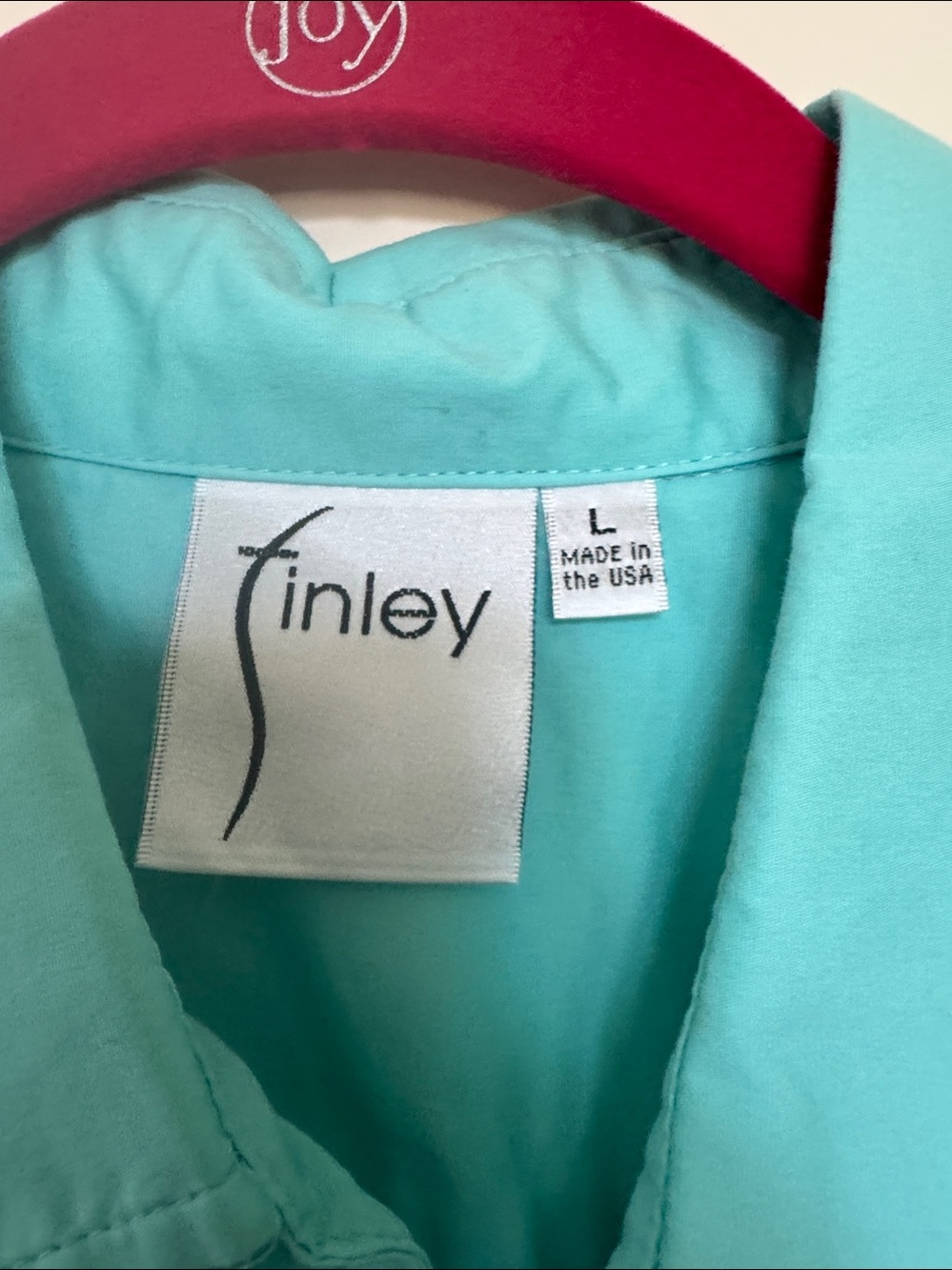 Finley Turquoise Button-Up Shirt - Picture 2 of 4